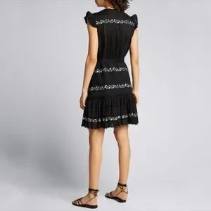 SALONI Dresses Saloni Bea Dress In Black Chain Embroiderysz Us Uk4 Poshmark